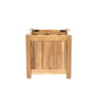 Planter hardhout vierkant (40 x 40 x 40 cm)